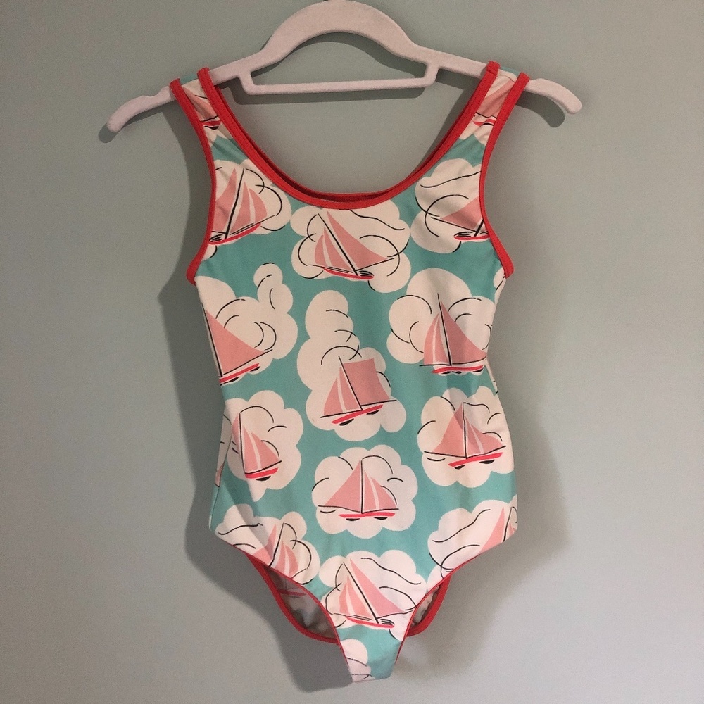 Mini Boden Sailboat Girls One Piece Swim